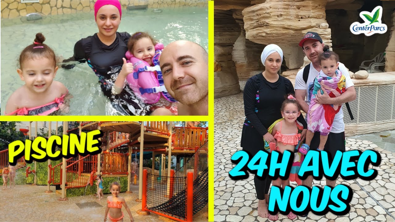 VLOG - piscine du center parcs en famille (24H avec nous)