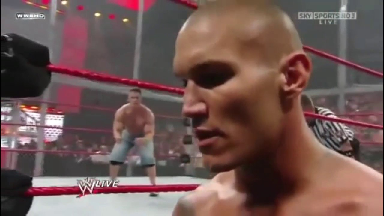 COMBATE IMPACTANTE ENTRE BIG SHOW RANDY ORTON Y JHONN CENA!!