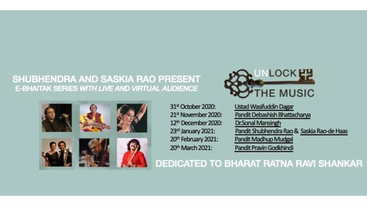Pt Shubhendra Rao & Vidushi Saskia Rao---'Unlock the Music' Series, Season1-Concert5