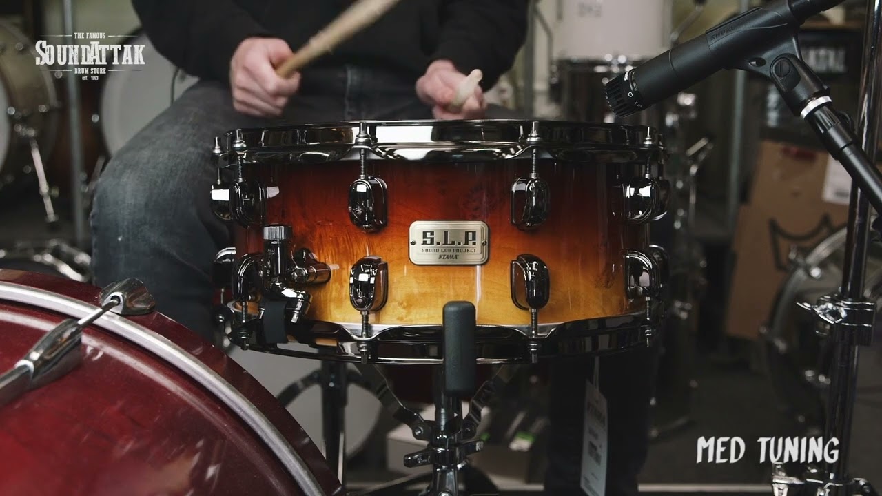 Tama SLP 14 x 6'' G-Kapur, Mappa Burl Outer Ply Snare Drum