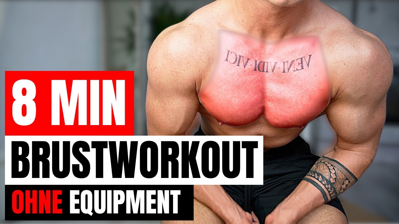 Extremes 8 Minuten Brust-Workout f&uuml;r Zuhause! (ohne Equipment)