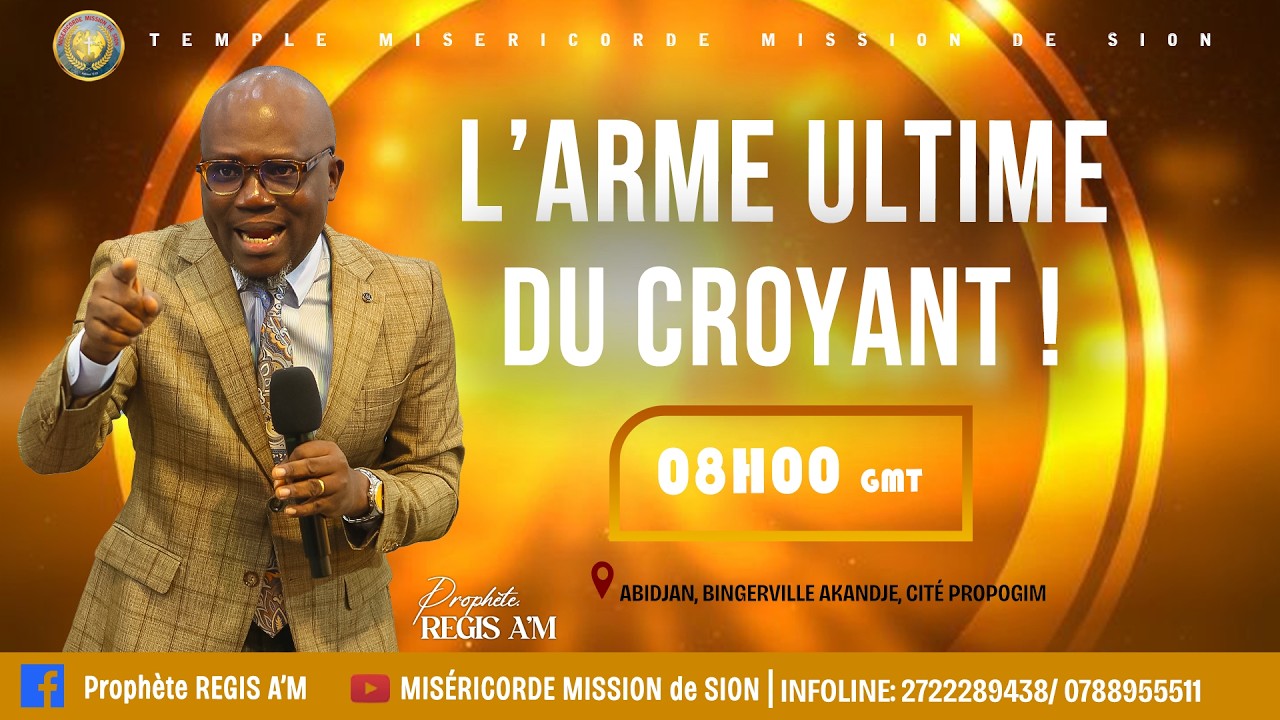 CULTE DU DIMANCHE 15 FEVRIER 2026 | THEME : L’ARME ULTIME DU CROYANT !