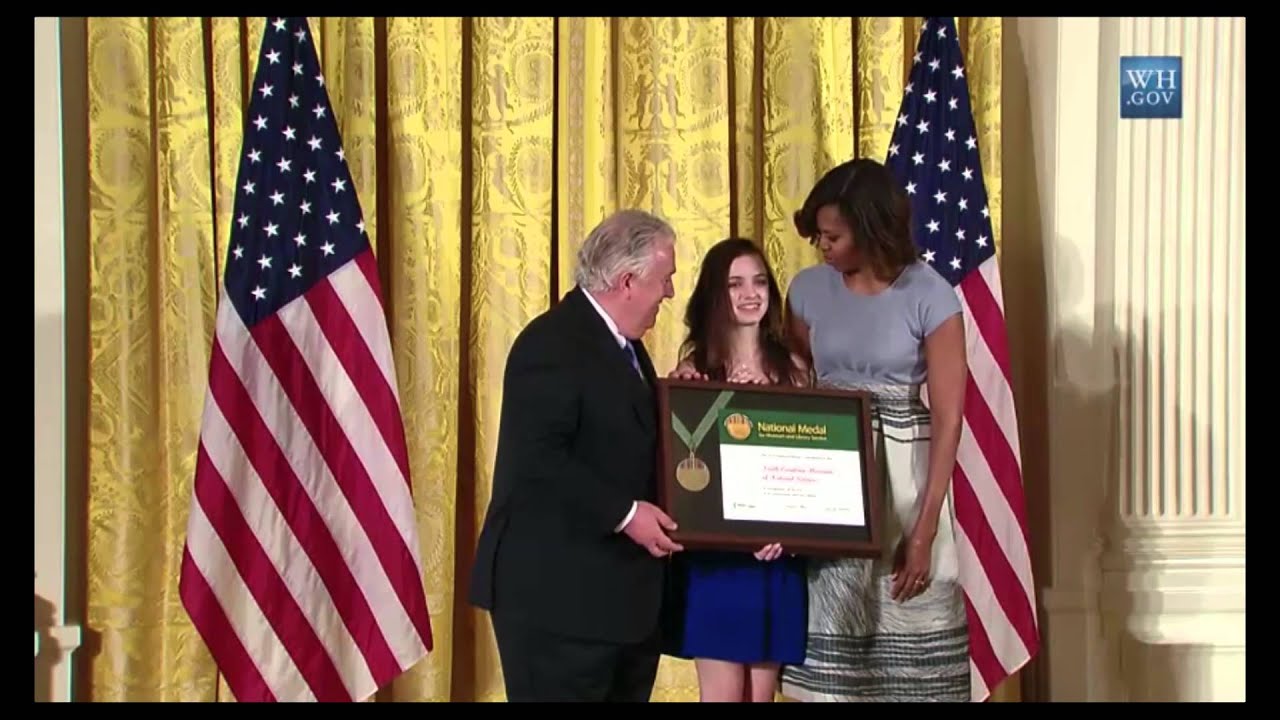 Accepting the US IMLS Award at The White House