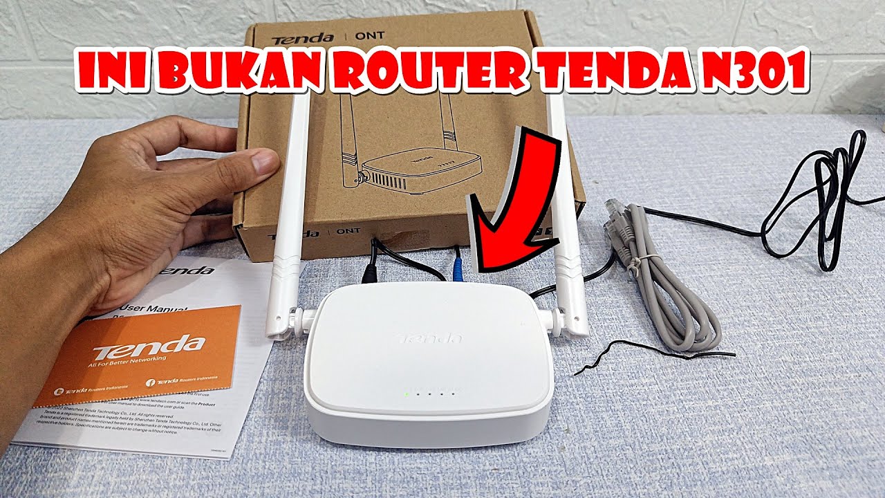 Bukan N301, Review ONT Xpon TENDA HG3 Resmi Postel | Onu Support Epon Gpon
