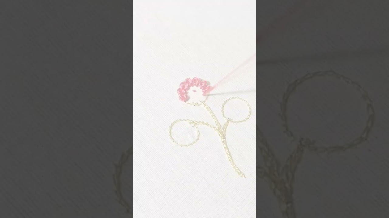 French knot stitch #shortsvideo #handembroiderywork #youtubeshorts #french #knot #nehar #tutorial