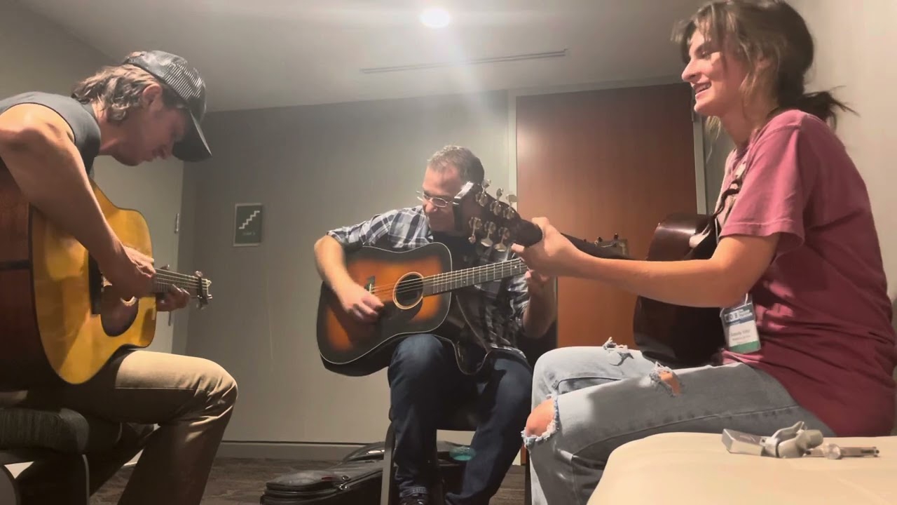 IBMA Guitar Jam: Tony Watt, Alex Graf, Danielle Yother      (Whiskey Before Breakfast)