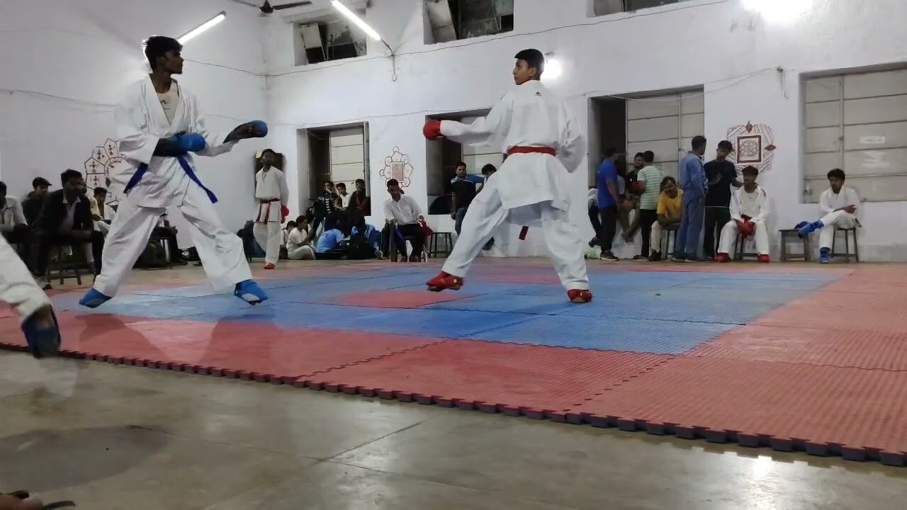 Karate fight sgfi district semifinals aman -50 kg. Khel karate league Or karate temple
