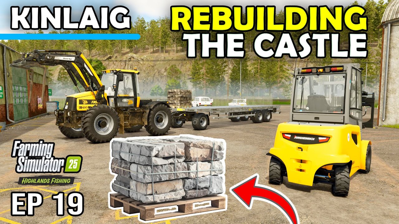 ВОССТАНОВЛЕНИЕ ЗАМКА! &mdash; Highlands Fishing | Farming Simulator 25 &mdash; Эпизод 19