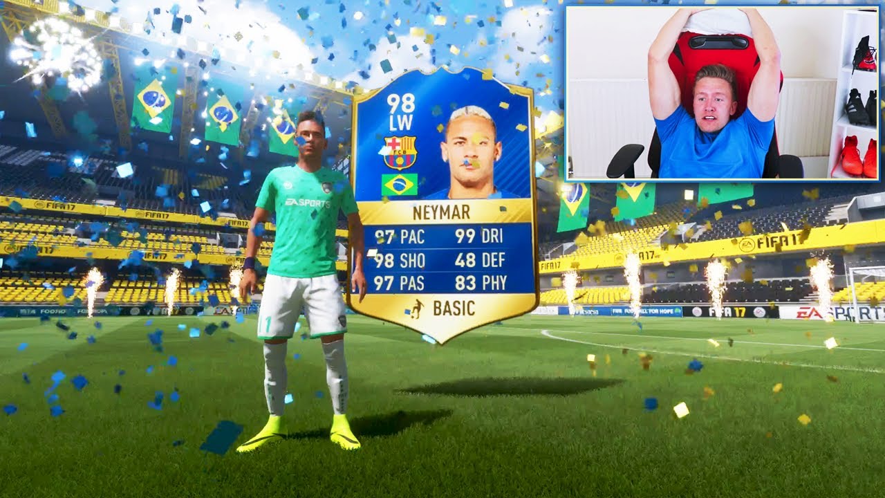 98 TOTS NEYMAR IN A PACK!! - FIFA 17 Pack Opening