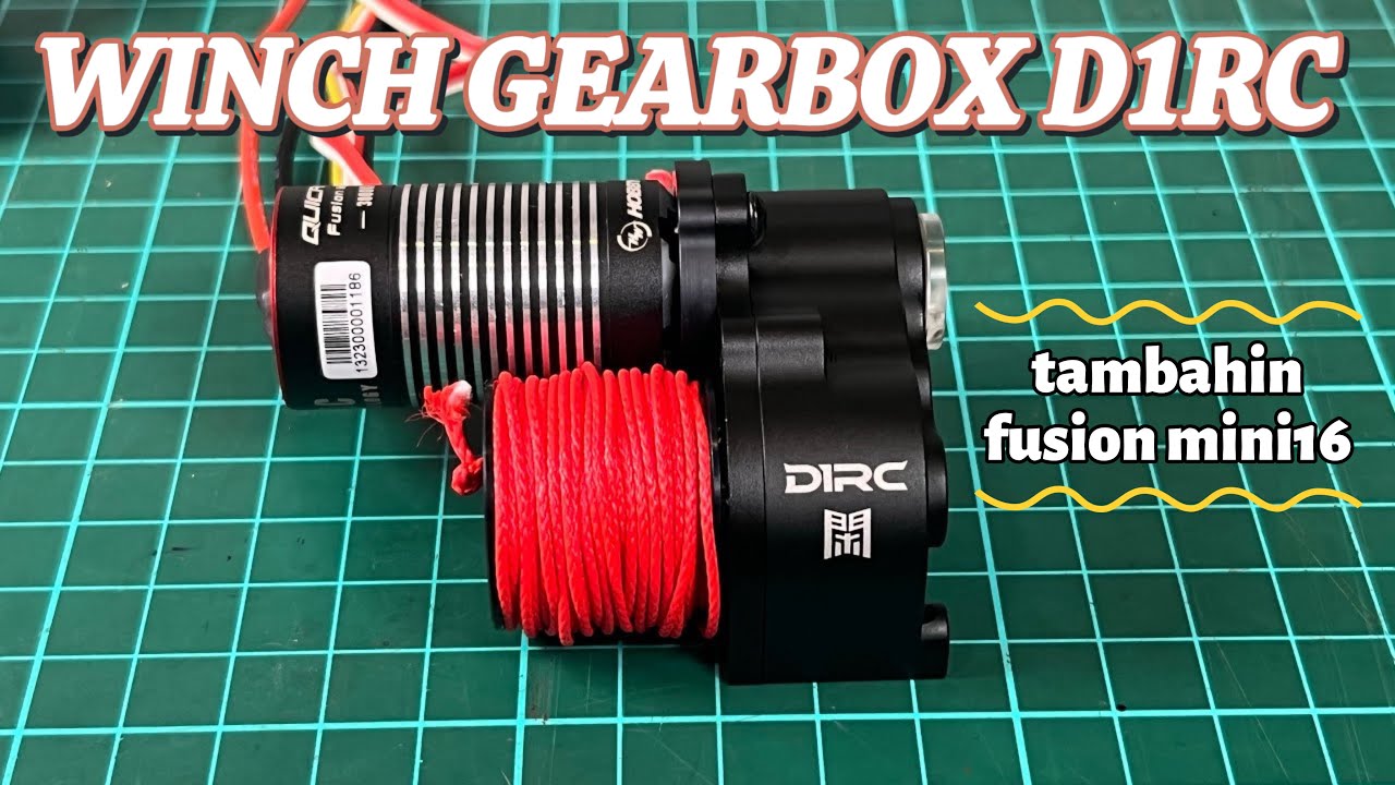 GEARBOX WINCH D1RC + HOBBYWING FUSION MINI16