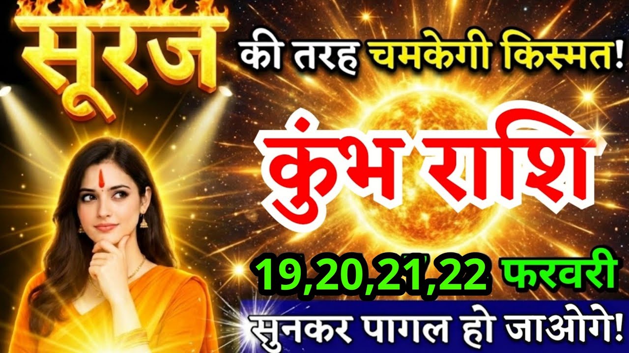 15, 16, 17, 18 फरवरी, कुंभ राशि वालों सूरज की तरह चमकेगी किस्मत, Kumbh Rashi