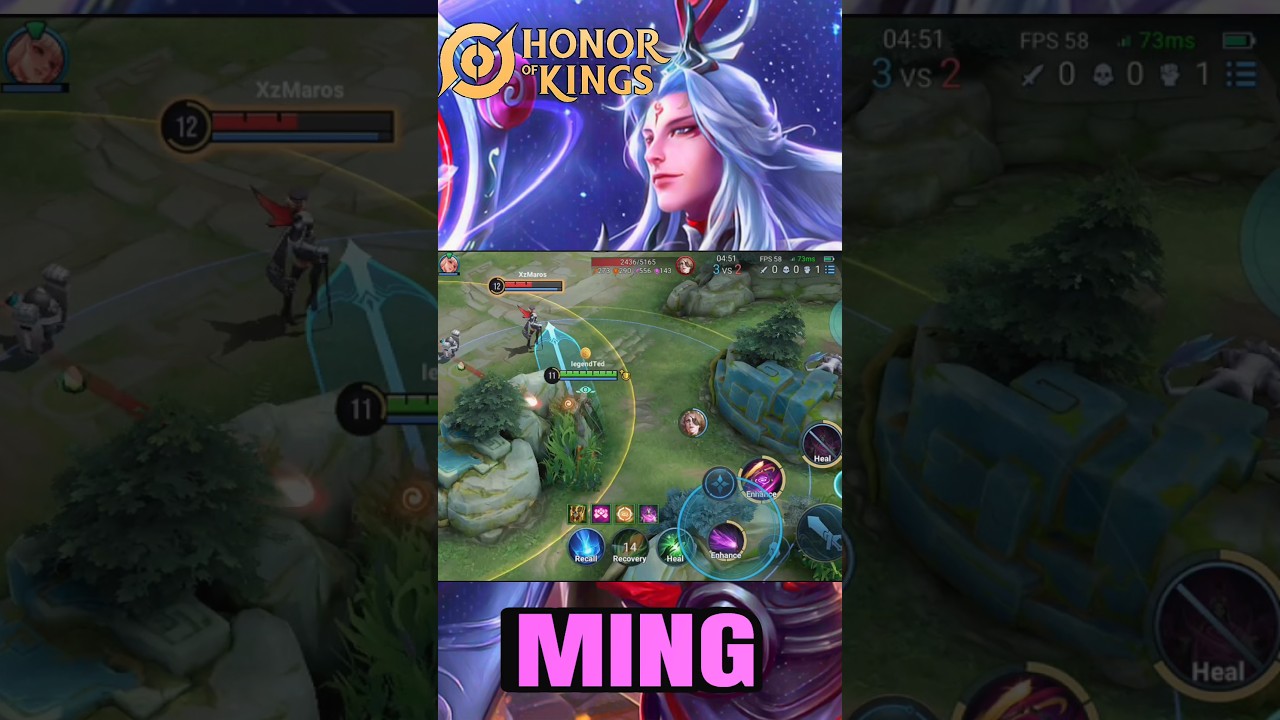 Honor of kings : MING (Support)#shorts #honorofkings #honorofkingsglobal #gameplay #hok