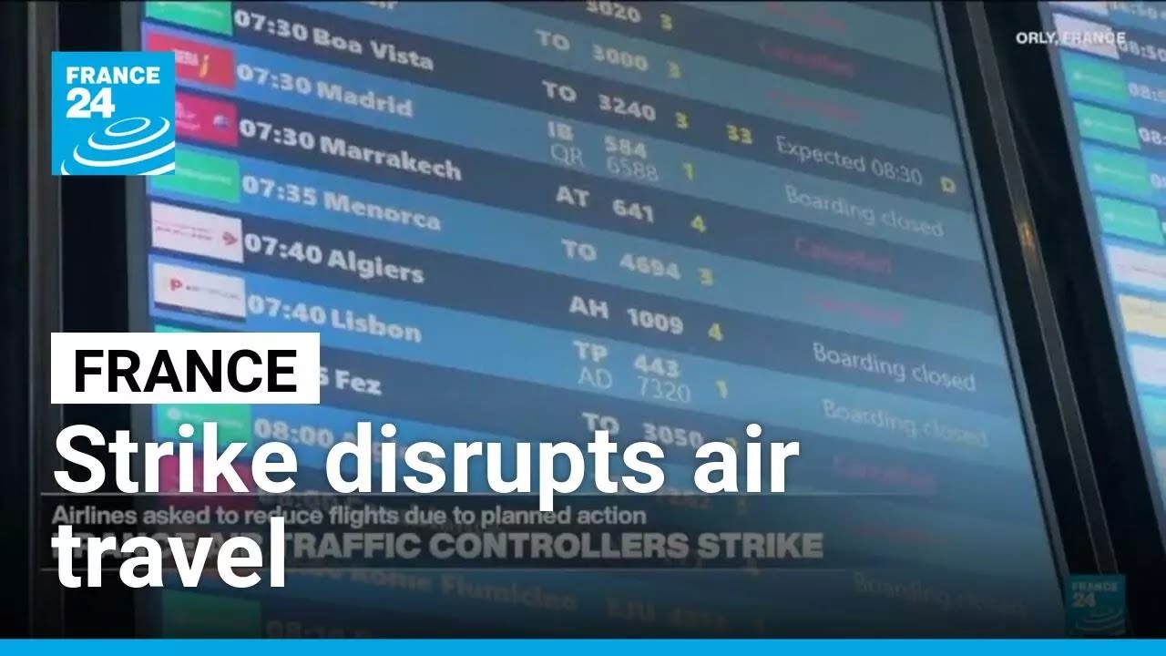 French air traffic controllers' strike disrupts early summer season travel • FRANCE 24 English