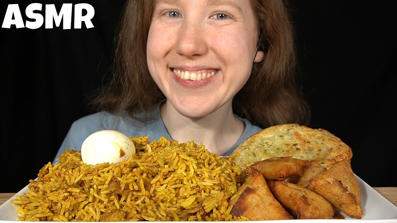ASMR CHICKEN BIRYANI MUKBANG (Whispering) EATING SOUNDS