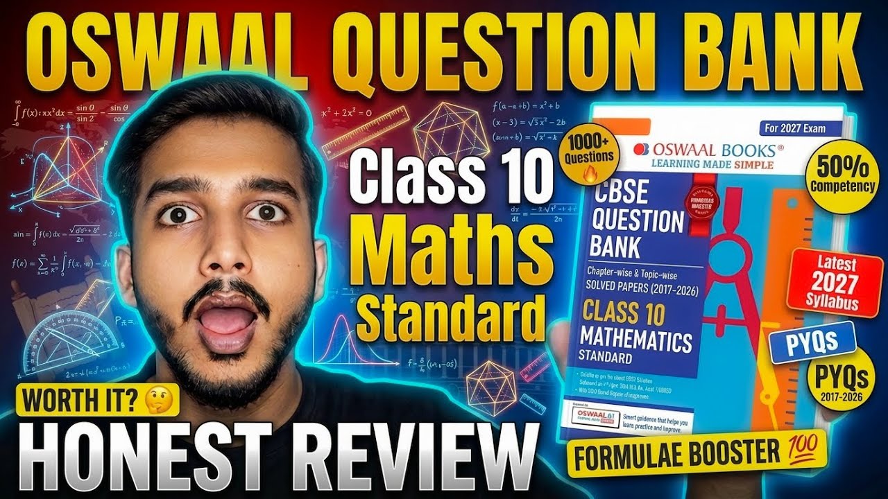 Oswaal Question Bank Class 10 Maths Standard 2026-27 🔥| Honest Review | Best for Boards 2027?