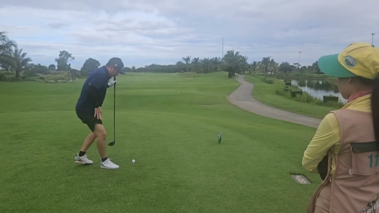 라오스 롱비엔골프장 27홀 4인라운딩 코스 날씨 