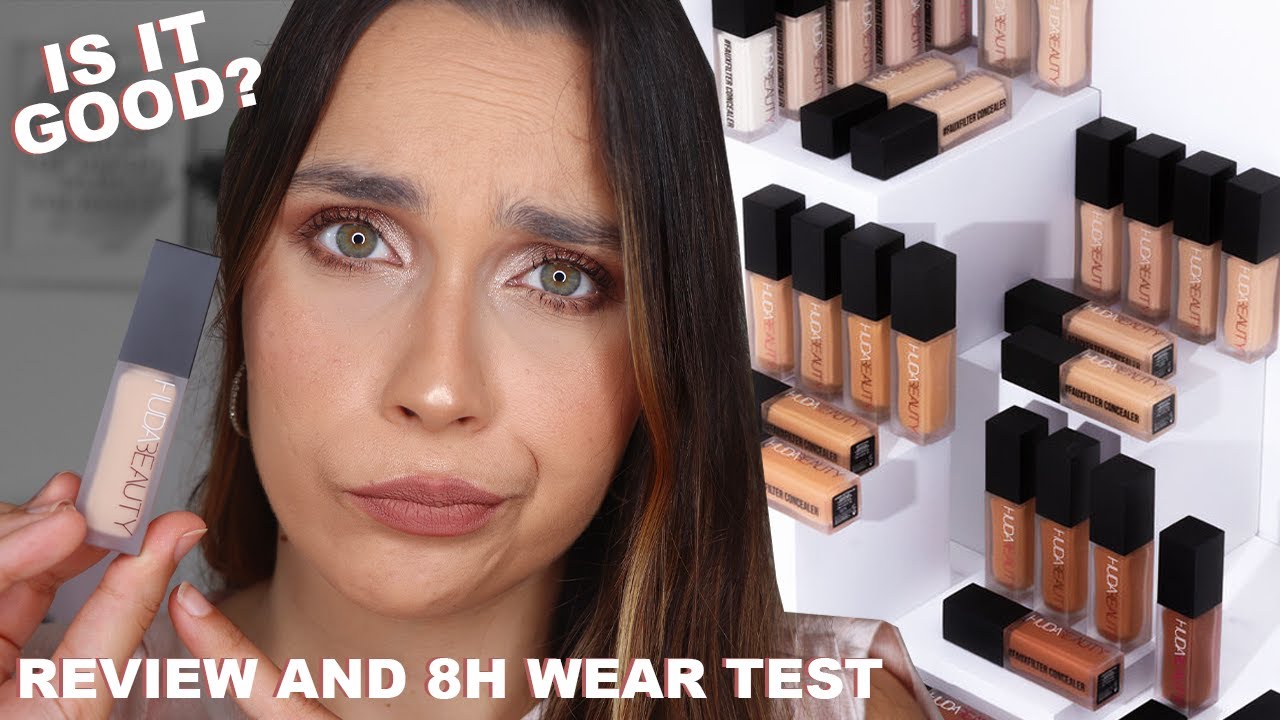 NEW HUDA BEAUTY FAUX FILTER LUMINOUS MATTE CONCEALER | Review and 8h wear test | Is it worth it?