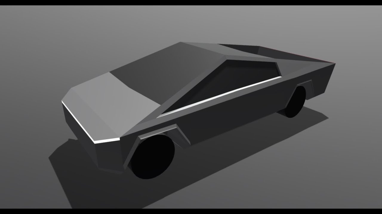 3D modeling the CYBERTRUCK
