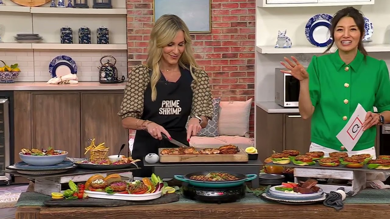 Prime Shrimp (10) 4-oz Premium Shrimp Burgers on QVC