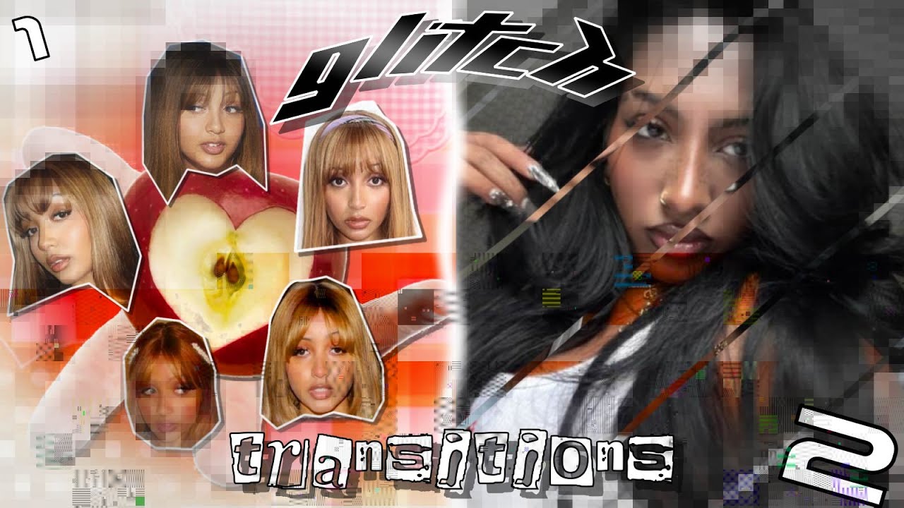 3d + 2d glitch transitions AND effects! || after effects