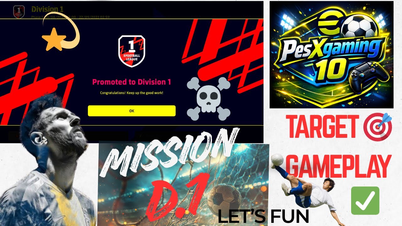 Mission to Division _ 1 with New I'D🔥⚽ #pesxgaming #viral  #efootball #football #gaming  #foryou