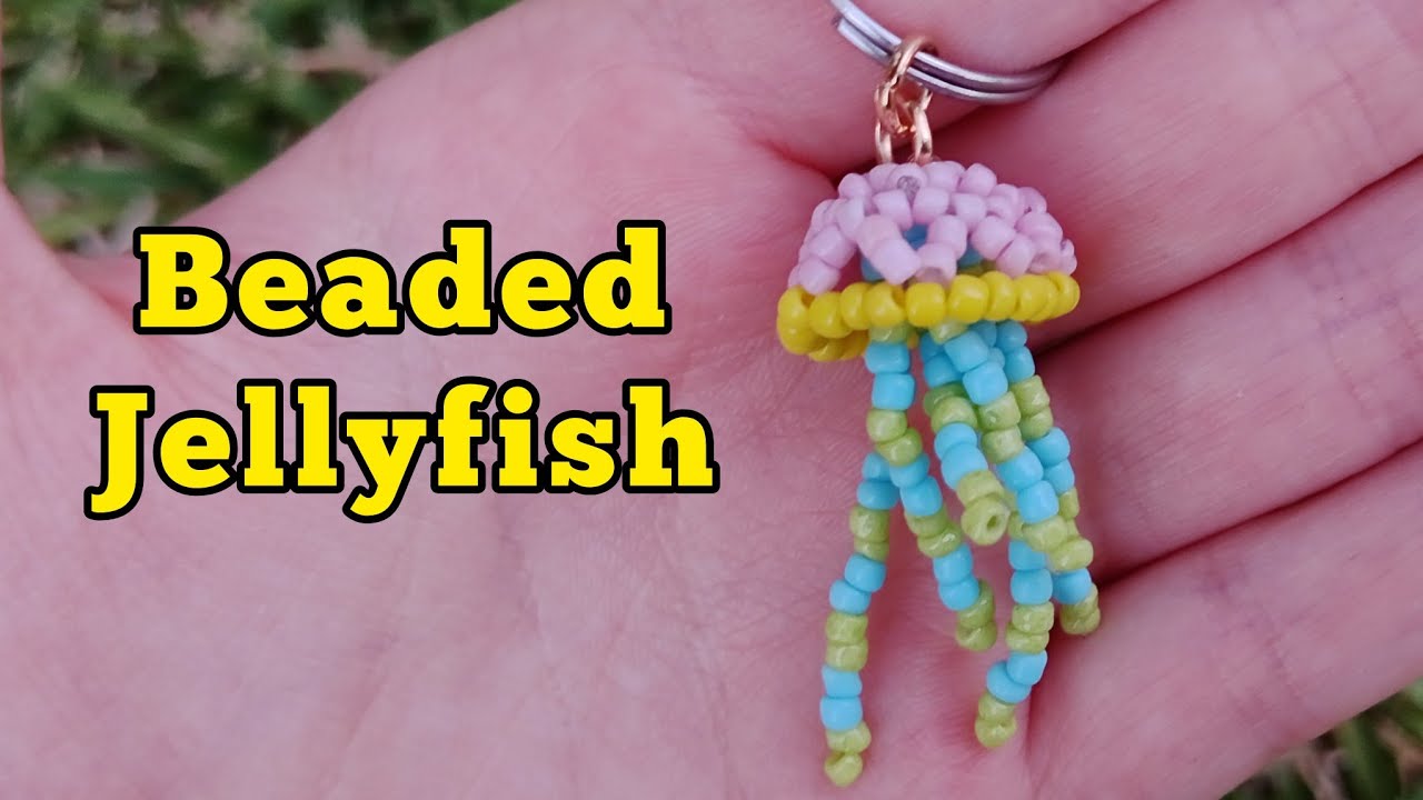 Beading Tutorial | Beaded Jellyfish Keychain