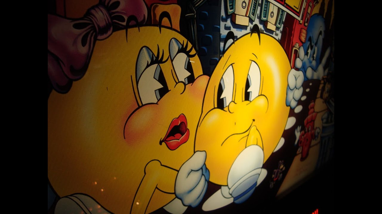 1982 Bally Mr. And Mrs. Pac-Man Pinball Machine!  Gameplay, artwork, ruleset