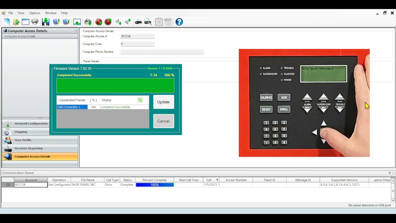 Silent Knight 6820 Firmware Upgrade to Latest Version - Success!