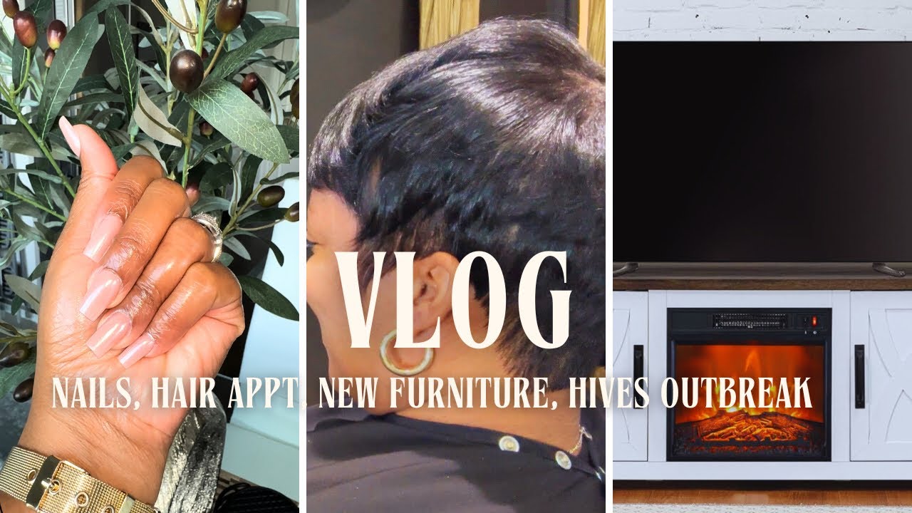 VLOG: HIVES OUTBREAK| NEW NAILS & HAIR| NEW FURNITURE FROM WORLD LAMP ​⁠​⁠​⁠@tiahnamrose