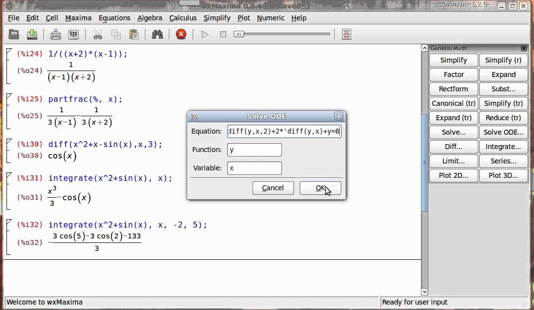 Maxima CAS 2: More built-in functions