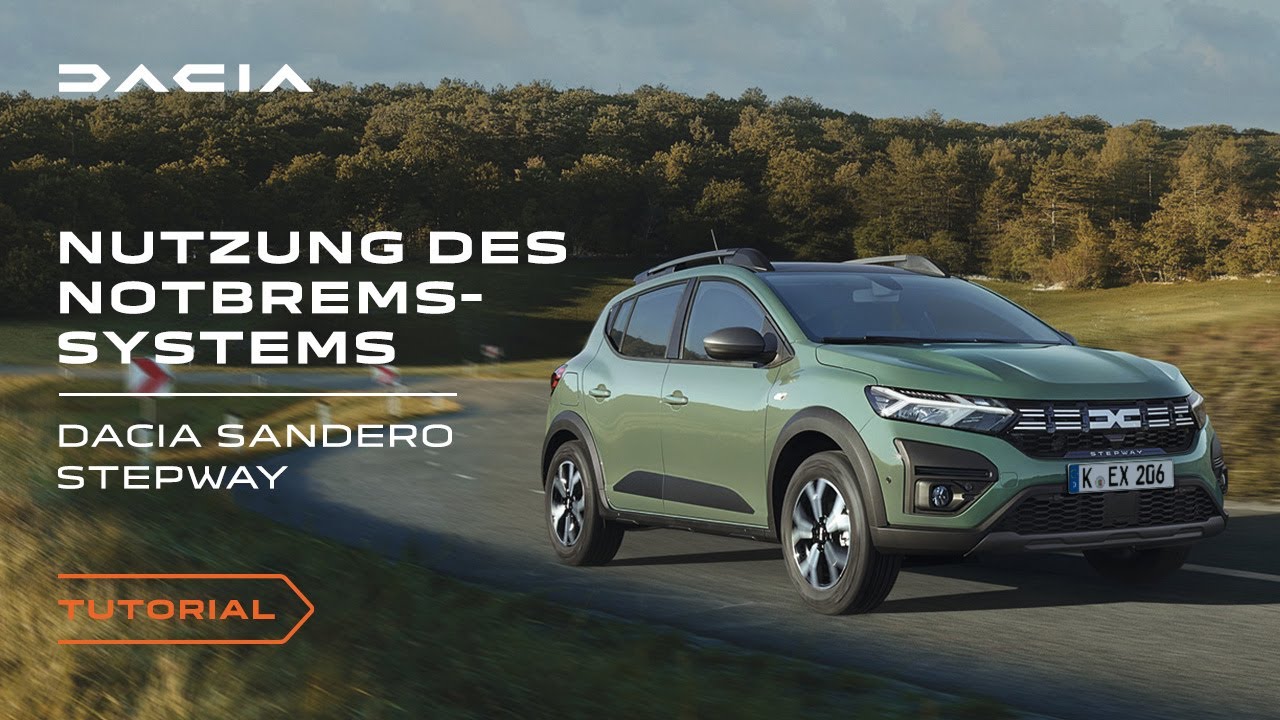 Der neue Dacia Sandero Stepway 2023: So nutzt du das Notbremssystem