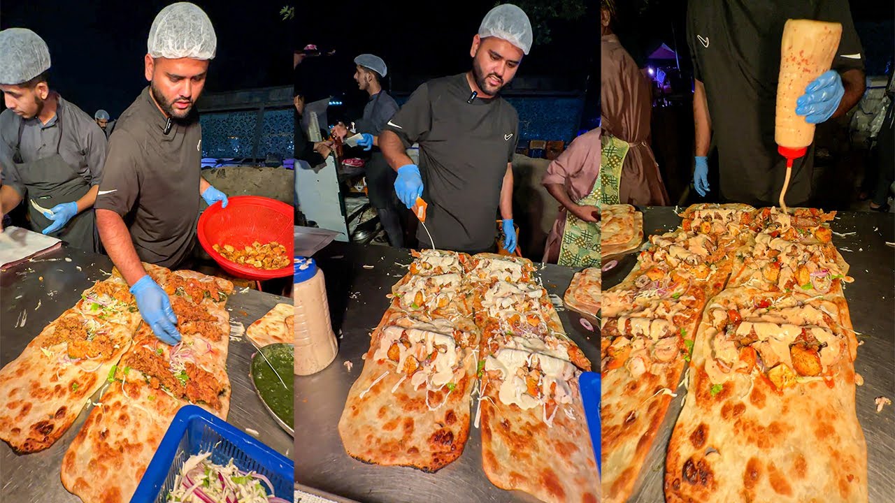 Unique Roll Paratha Of Lahore 🔥😍 | Paratha Sharatha Lahore | Pakistani Street Food