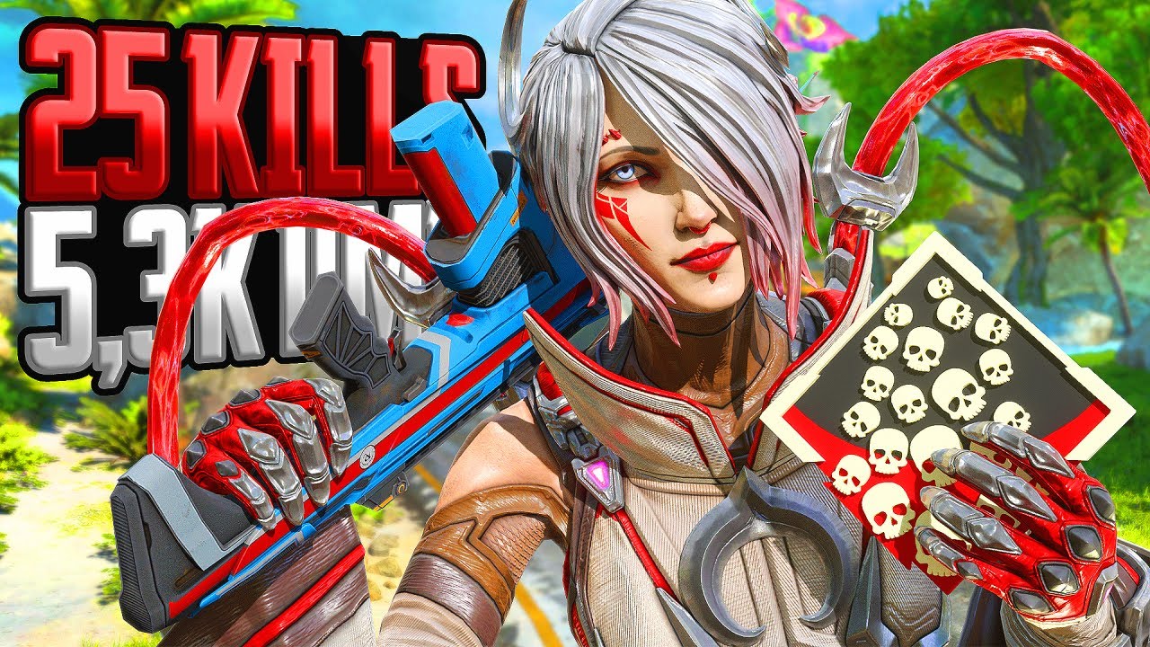 AMAZING Catalyst 25 KILLS and 5,300 Damage Apex Legends Gameplay Season 19