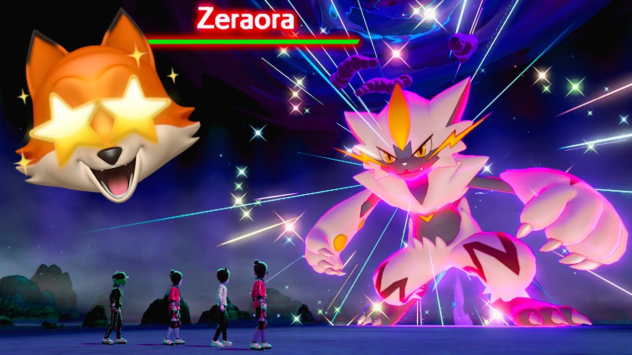 SHINY ZERAORA!! (Pokemon Sword + Shield - Isle Of Armor)