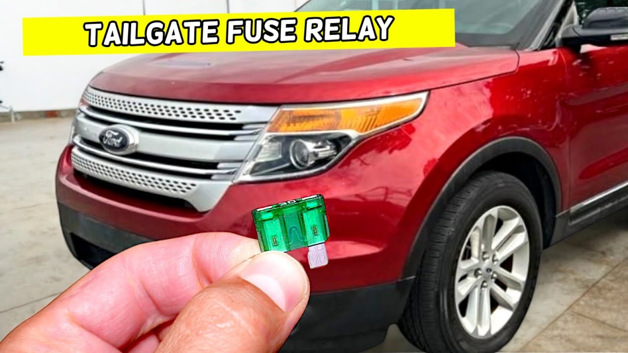 Ford Explorer Power Tailgate Power Liftgate Fuse Relay Location Replacement 2011 2012 2013 2014 2015