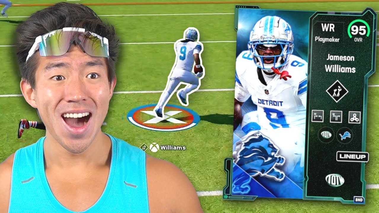 Jameson Williams is the Best WR in Madden 25! He's Too Fast!