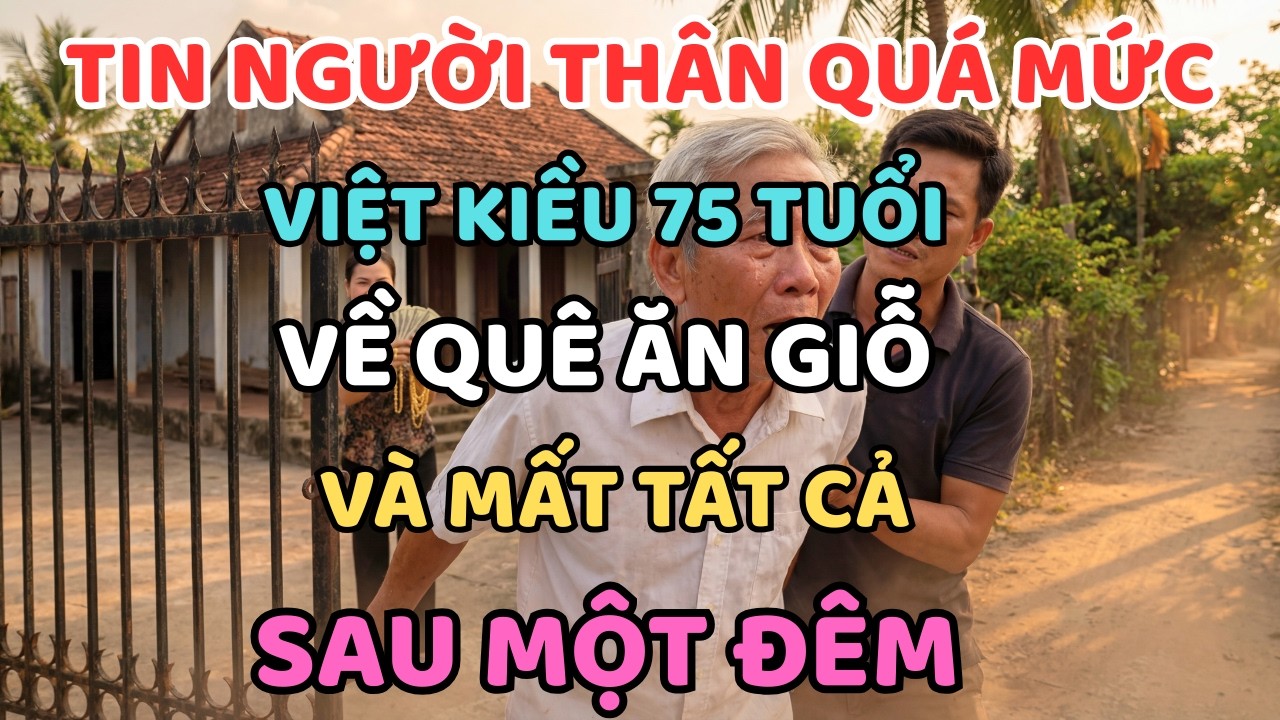 Tin Người Thân Quá Mức: Việt Kiều 75 Tuổi Về Quê Ăn Giỗ Và Mất Tất Cả Sau Một Đêm