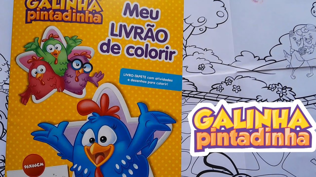 Livro de Atividades Coloridas e Divertidas Galinha Pintadinha
