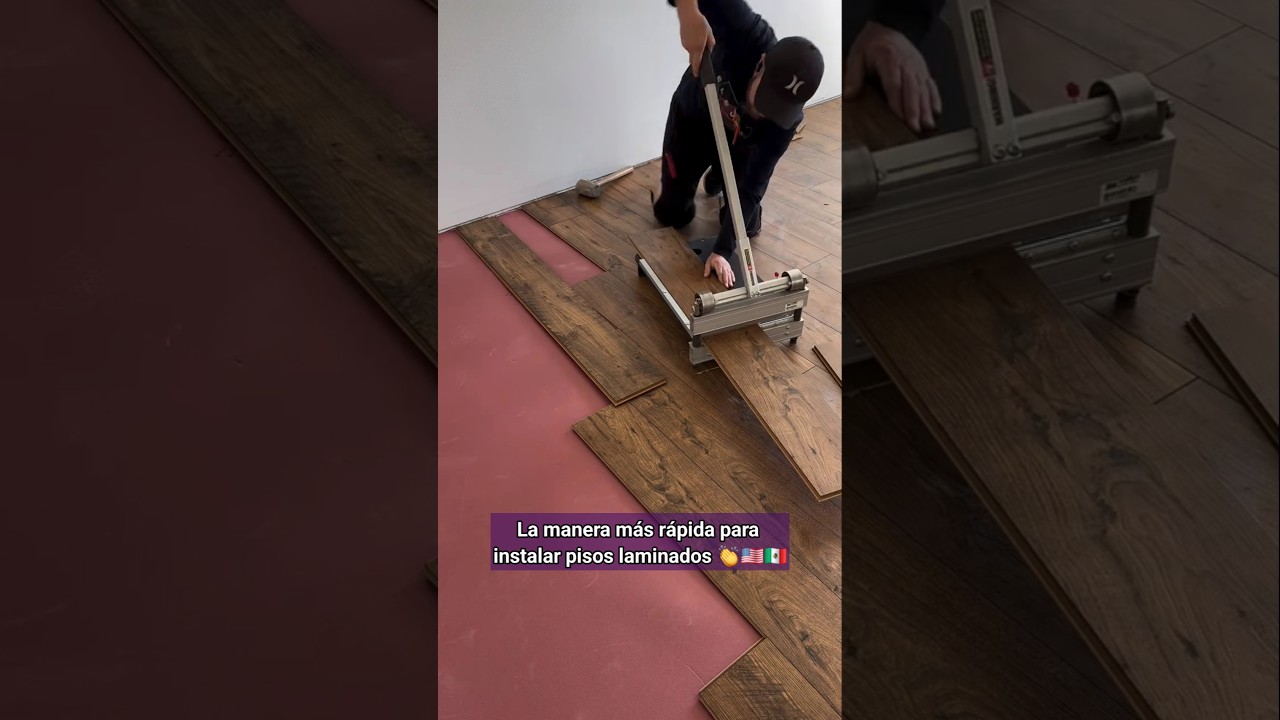 La manera más rápida para instalar pisos laminados 🇺🇲 