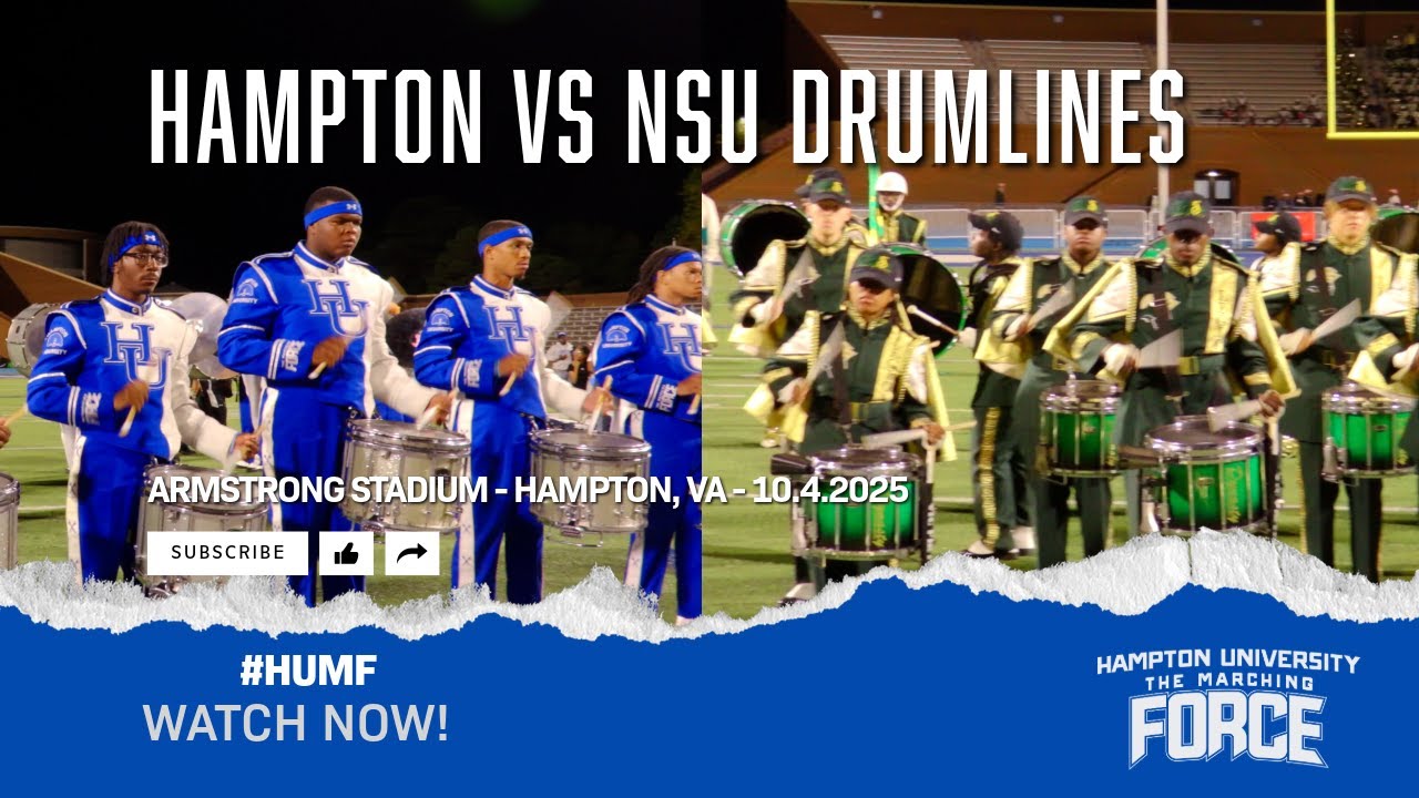 HamptonU - HU vs NSU Drumlines (10.4.2025)