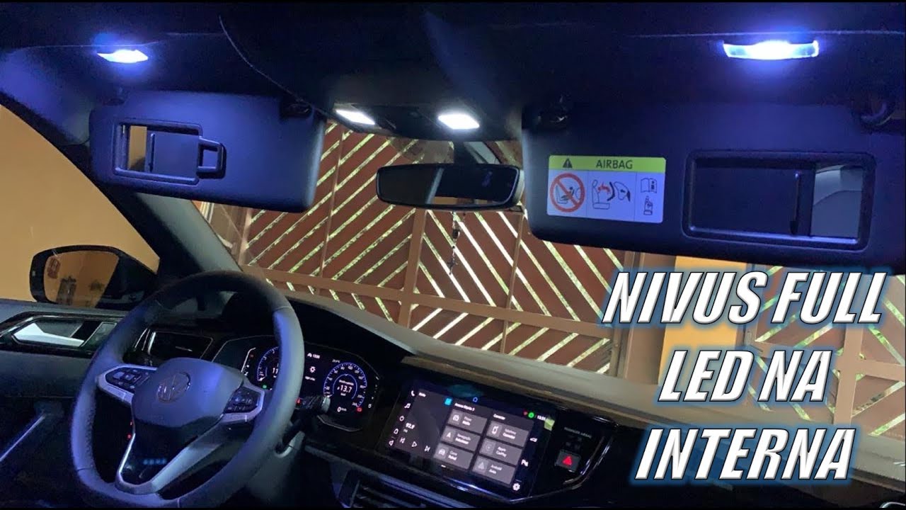 TROQUEI AS LÂMPADAS INTERNA DO VW NIVUS POR LED ! - FICOU SENSACIONAL COMBINOU DEMAIS !! FULL LED !!