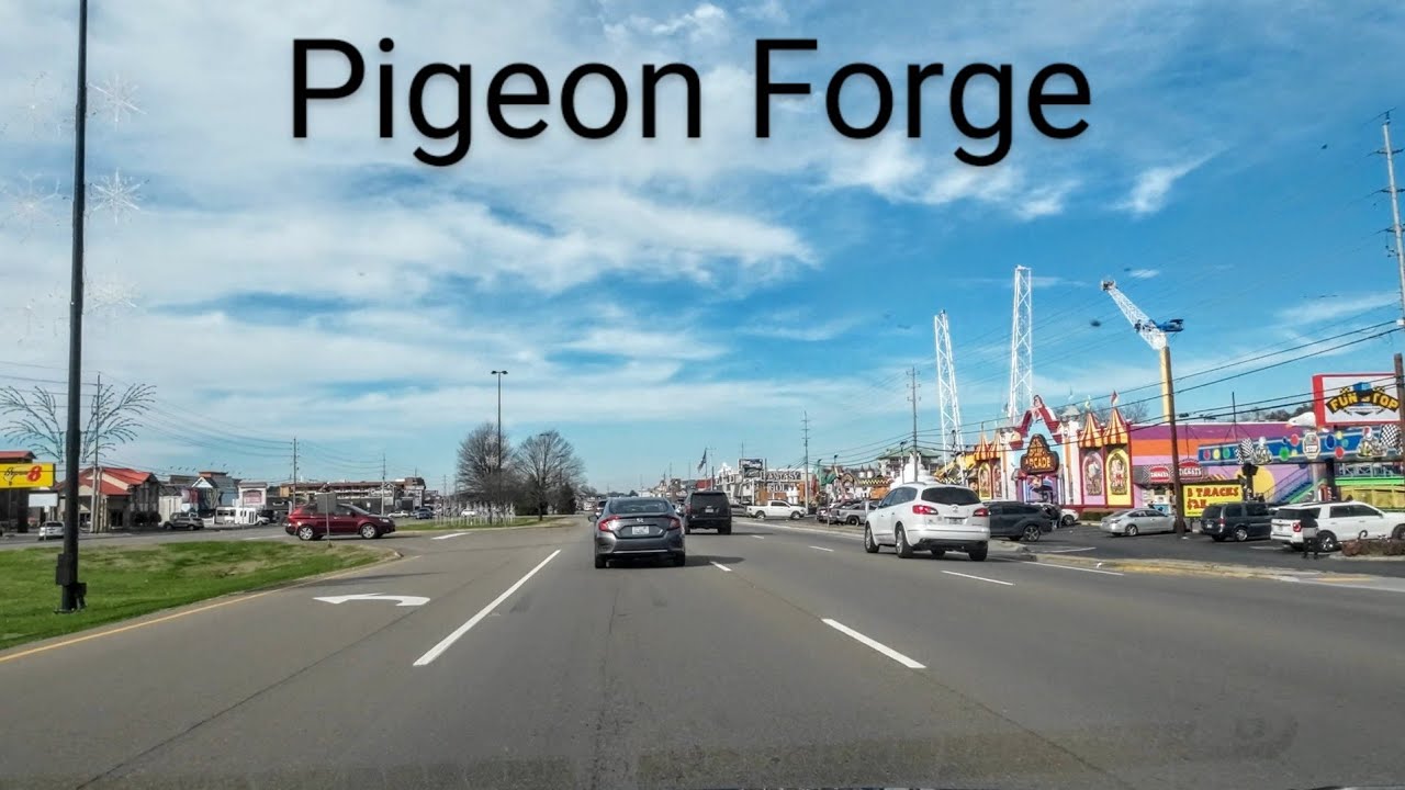 Pigeon Forge, TN, USA | Driving Tour Downtown | 4K