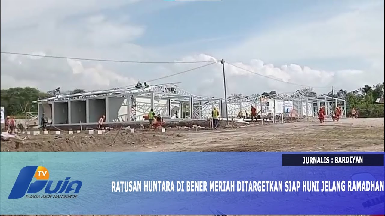 Ratusan Huntara di Bener Meriah Ditargetkan Siap Huni Jelang Ramadhan