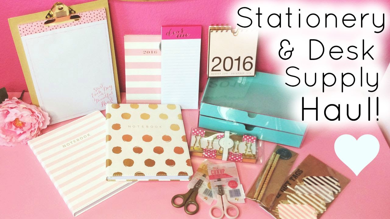 Stationery & Desk Supply Haul ♡ HomeGoods, TJ Maxx, & Target