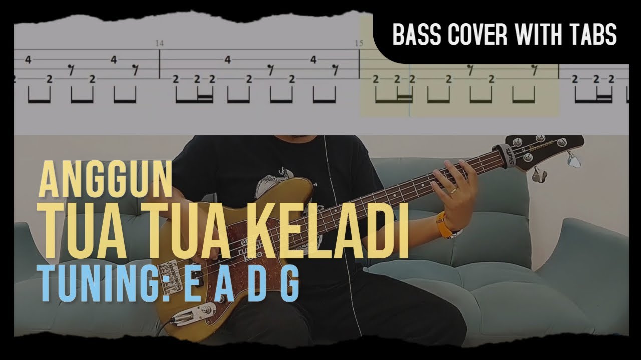 Anggun - Tua Tua Keladi (Bass Cover with Tabs) // Play Along Tabs