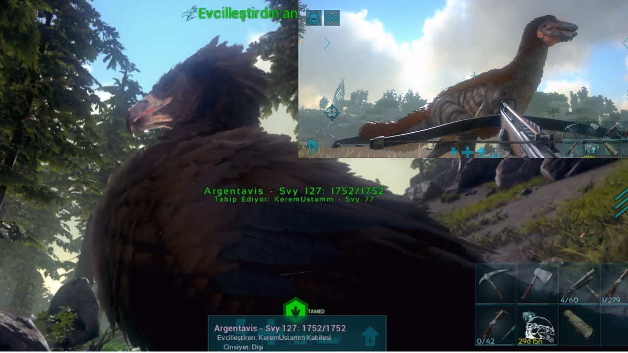 Ark Ultimate 6.bölüm argentavis ve therizino🥳🥳