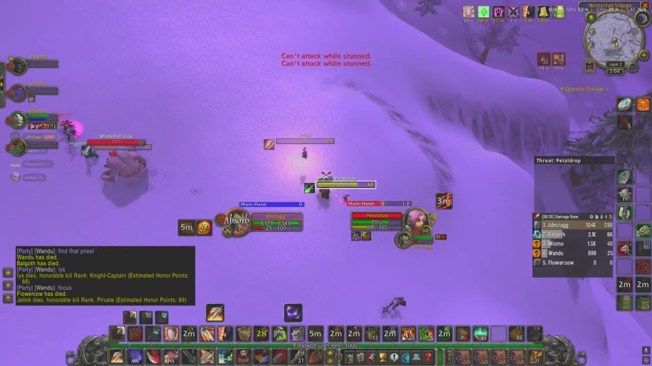 Classic WoW Nightslayer --- Jdmzugg Will KILL ALL! Insane World PVP! NightSlayer