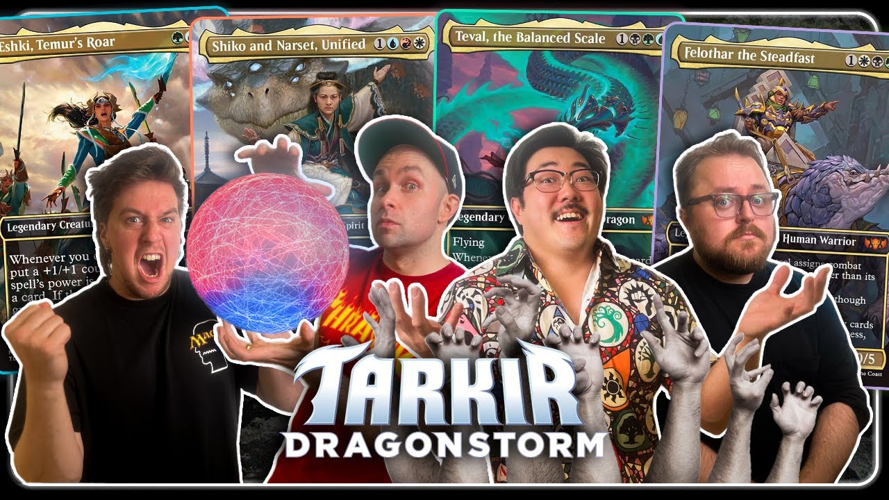 TARKIR DRAGONSTORM IS BUSTED!?!! – Teval vs Eshki vs Shiko vs Felothar – Manasplaining #23