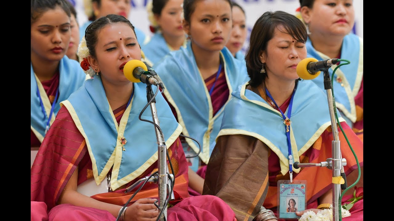 Music Program by Sikkim Sai Youth at Prasanthi Nilayam, Puttaparthi - 8 Jan 2018