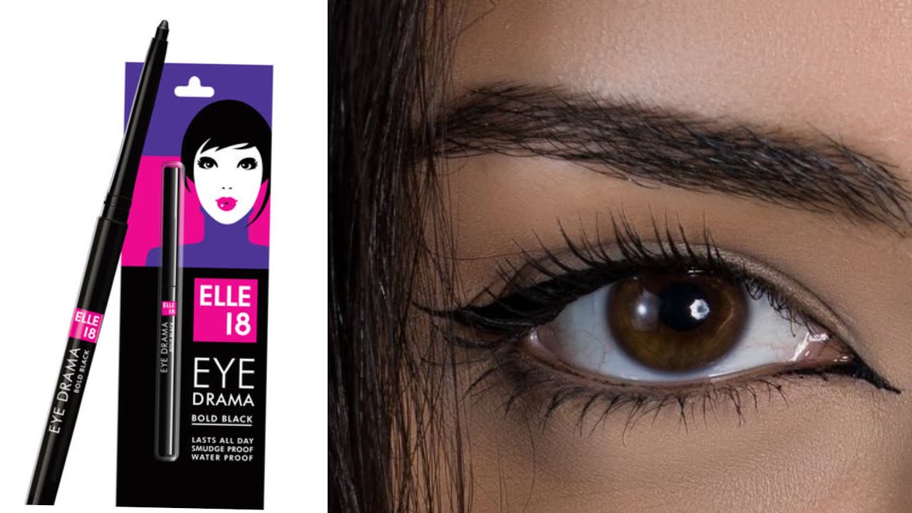 Elle 18 intense bold black Kajal review || how to use Kajal 
